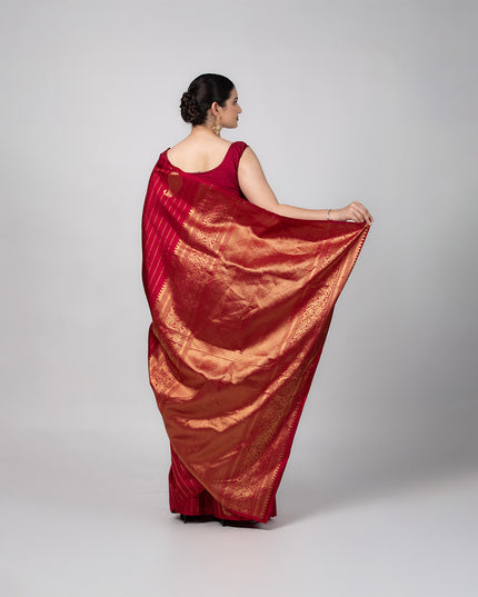 Ruby Luxe kanjeevaram Zari Silk Saree