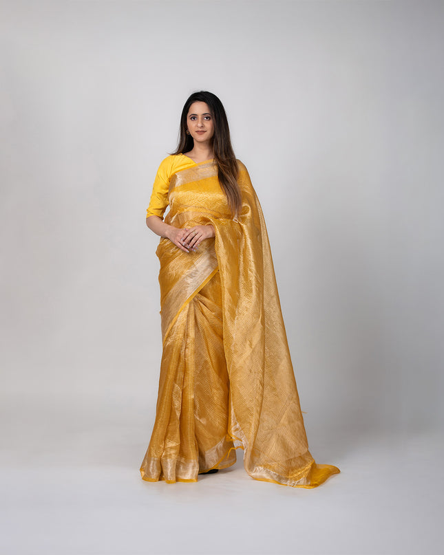 Golden Hour Zari Tissue Saree