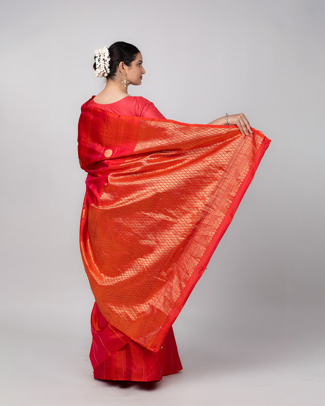 Sunset Riwaaz Banarasi Silk Saree