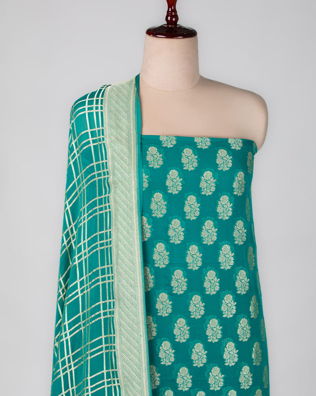 Teal Mysore Bloom Suit Set