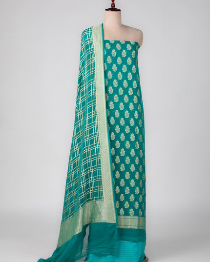 Teal Mysore Bloom Suit Set