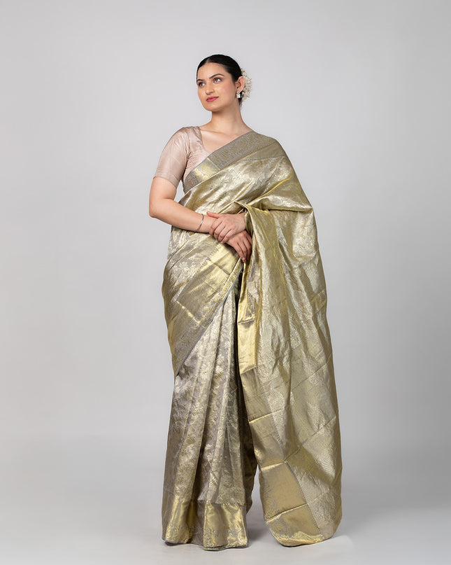 Molten Glow Silk Tissue Saree