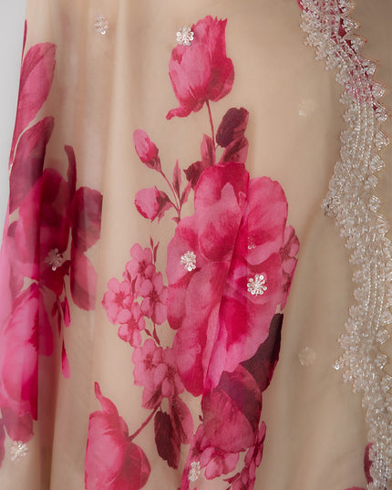 Blush Bloom Organza Suit Set