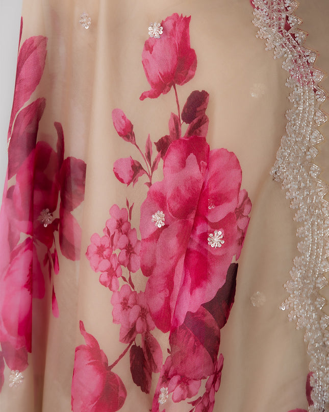Blush Bloom Organza Suit Set