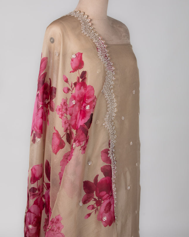 Blush Bloom Organza Suit Set