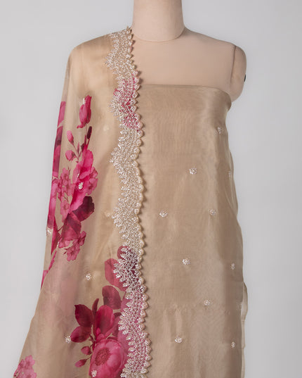 Blush Bloom Organza Suit Set