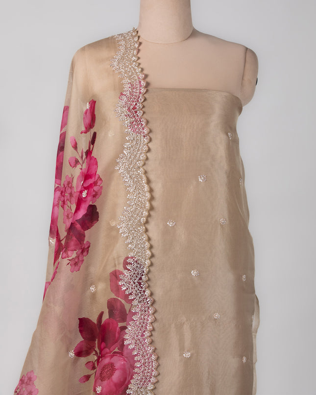 Blush Bloom Organza Suit Set