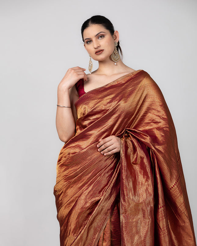 Royal Ember Pure Silk Saree
