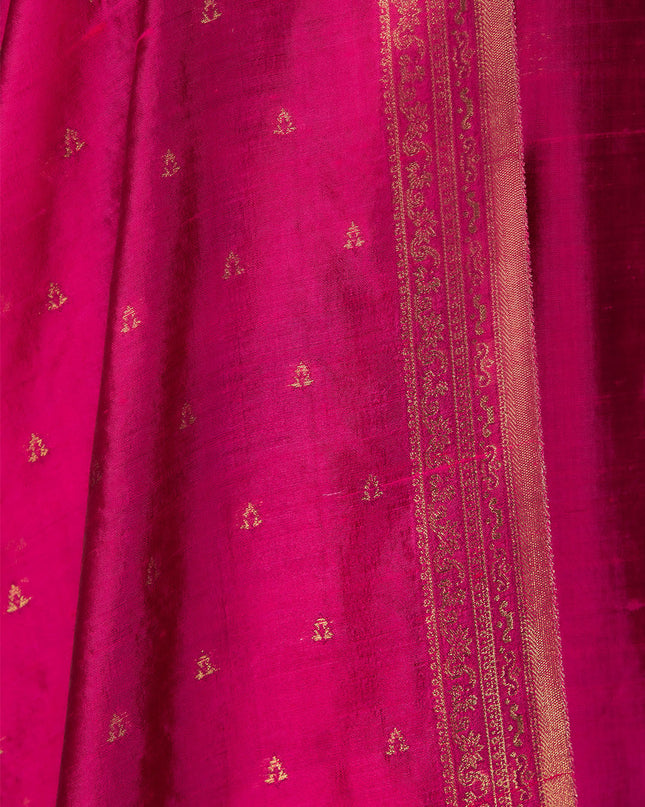 Banarsi Fuchsia Silk Set