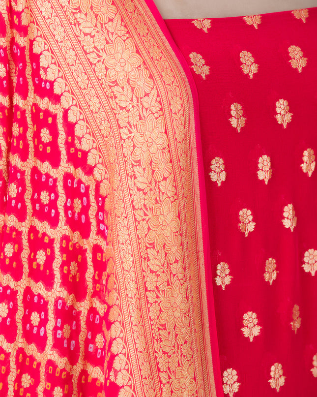 Rani Mysore Georgette Ensemble