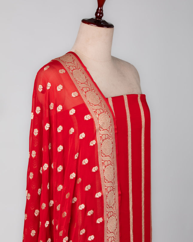 Scarlet Mysore Stripes Suit Set