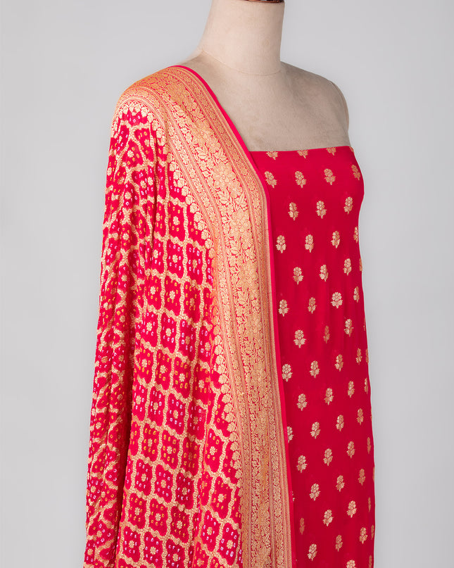 Rani Mysore Georgette Ensemble