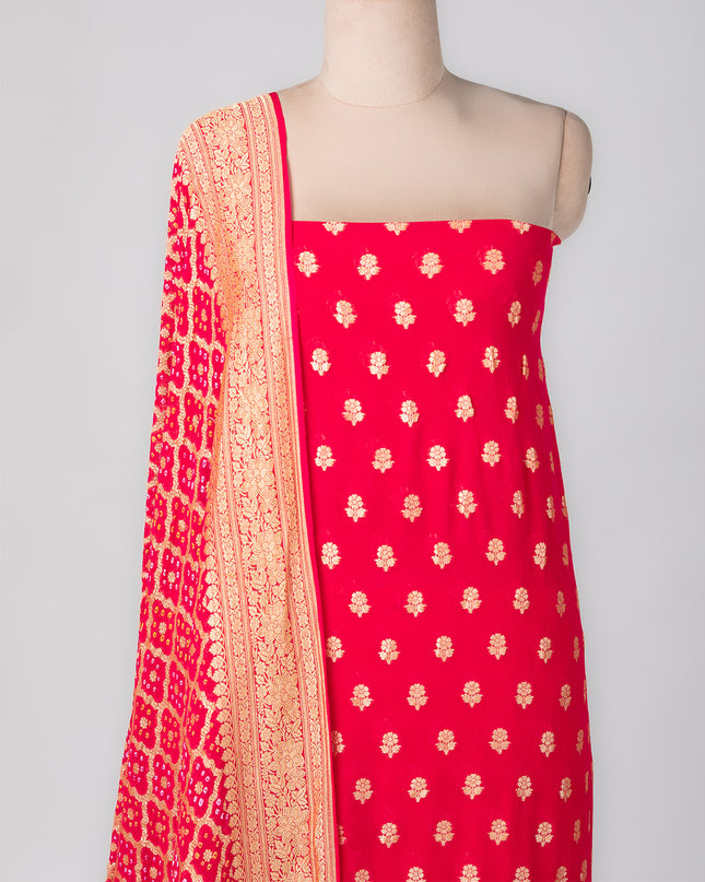 Rani Mysore Georgette Ensemble