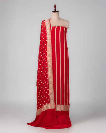 Scarlet Mysore Stripes Suit Set