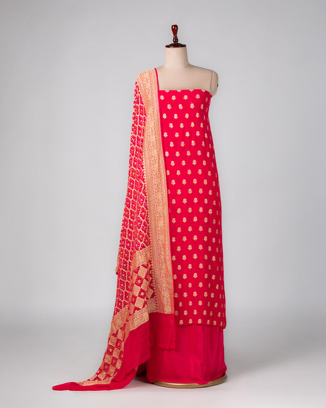 Rani Mysore Georgette Ensemble