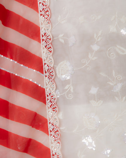 Ivory Organza Glam Suit Set