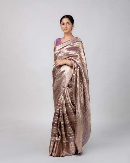Lilac Sheen Handwoven Tissue Saree