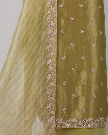 Olive Gleam Tissue Suit Set