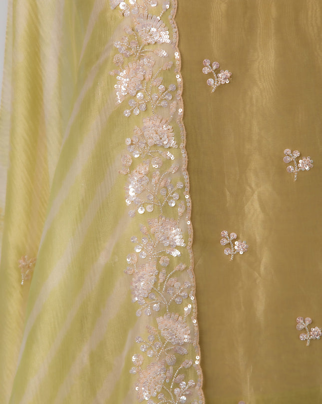 Olive Gleam Tissue Suit Set