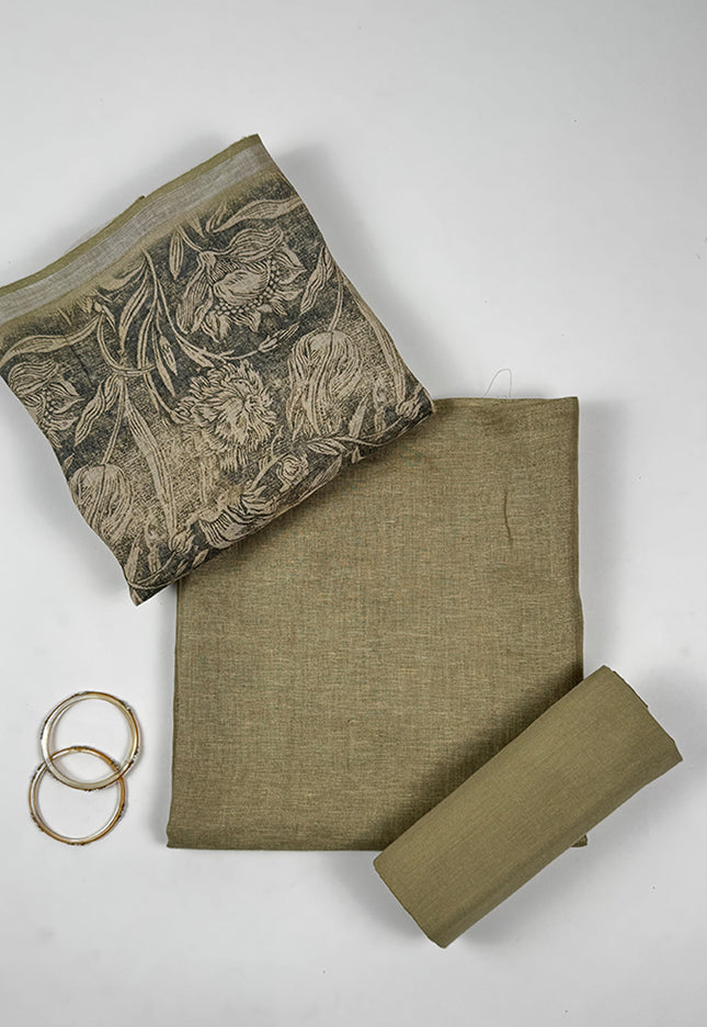 Sage Noor Suit Set in fabric linen
