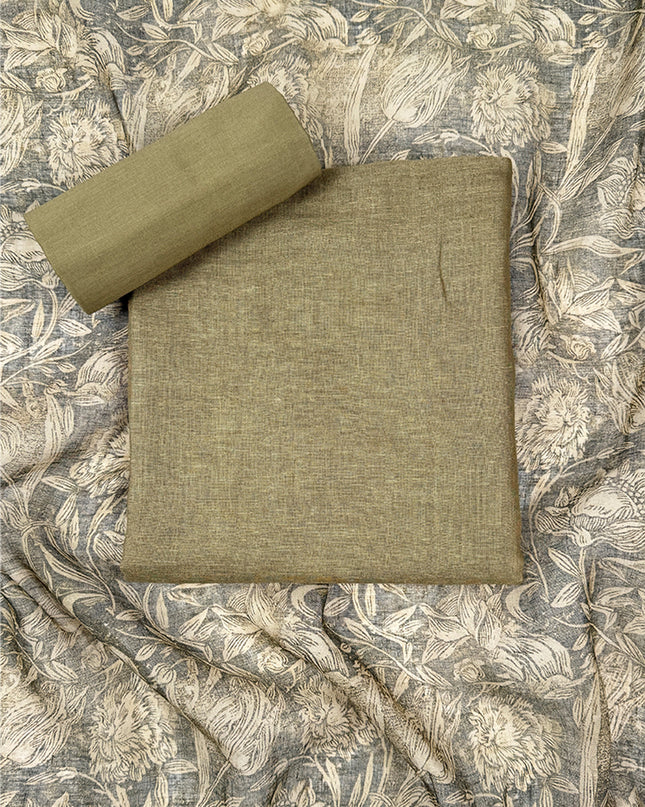 Sage Noor Suit Set in fabric linen