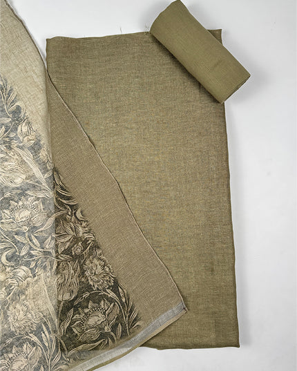 Sage Noor Suit Set in fabric linen