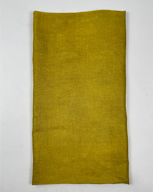 Mehandi suit set in linen fabric