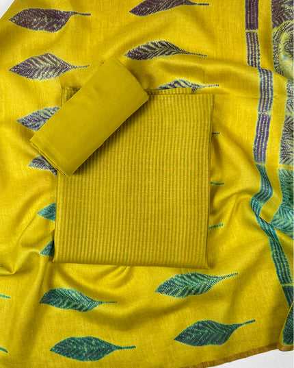 Mehandi Green silk suit set