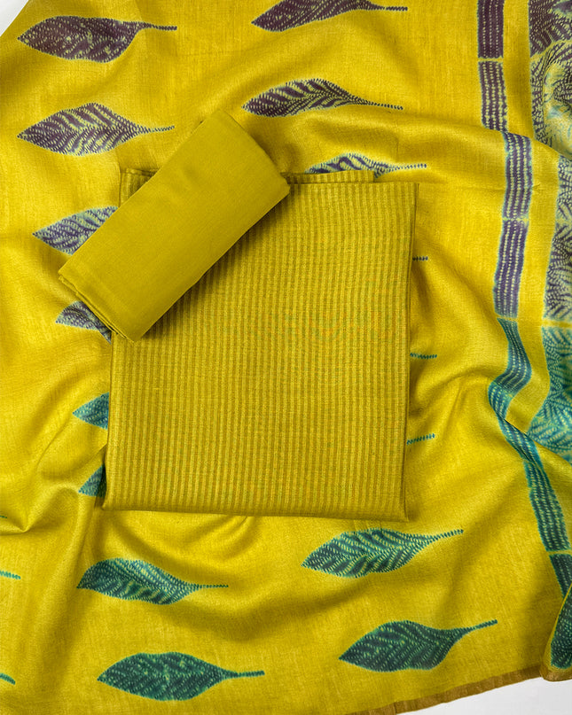 Mehandi Green silk suit set