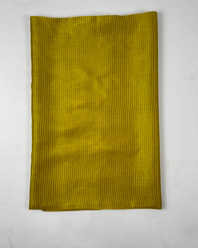 Lime leher Suit Set  with linen print work