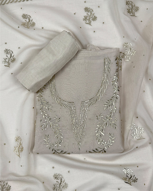 Desert Weave Suit Set in tola work