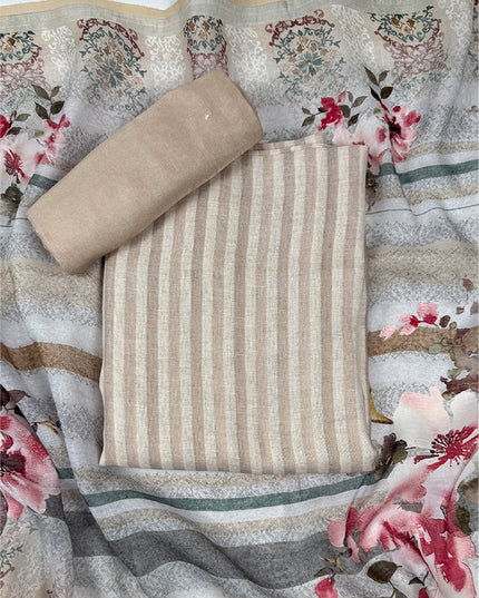 Sandstone taupe with stripes work