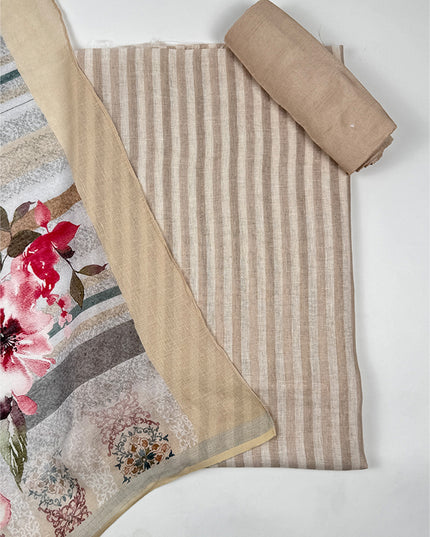 Sandstone taupe with stripes work