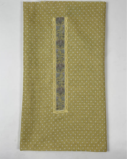 Lemon Zest suit set with printed work