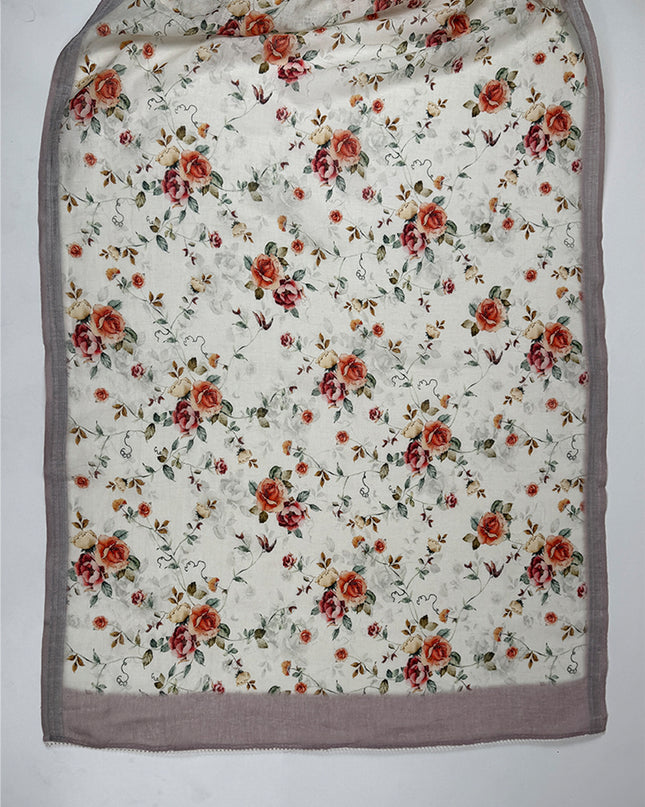 Lavender Grace Suit in linen fabric with thread work