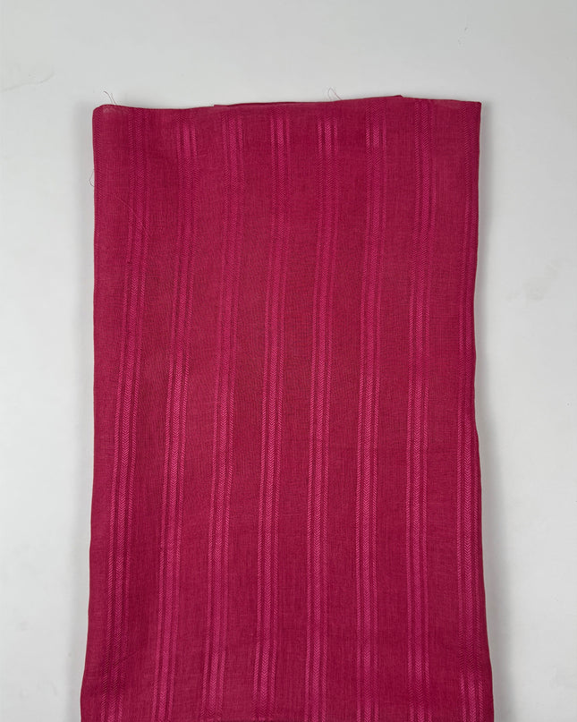 Pink Nazam suit set with work stripes