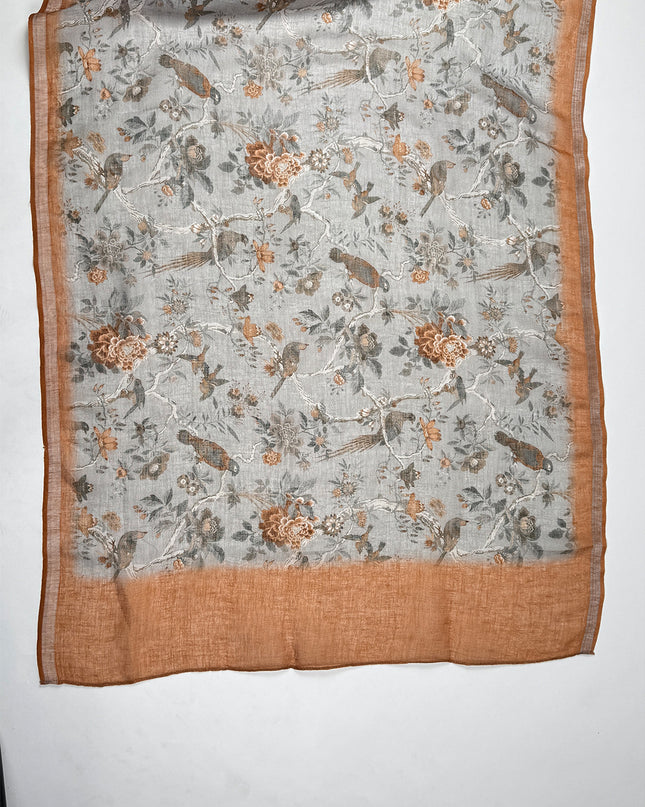 Rustic Charm suit set with plain linen work